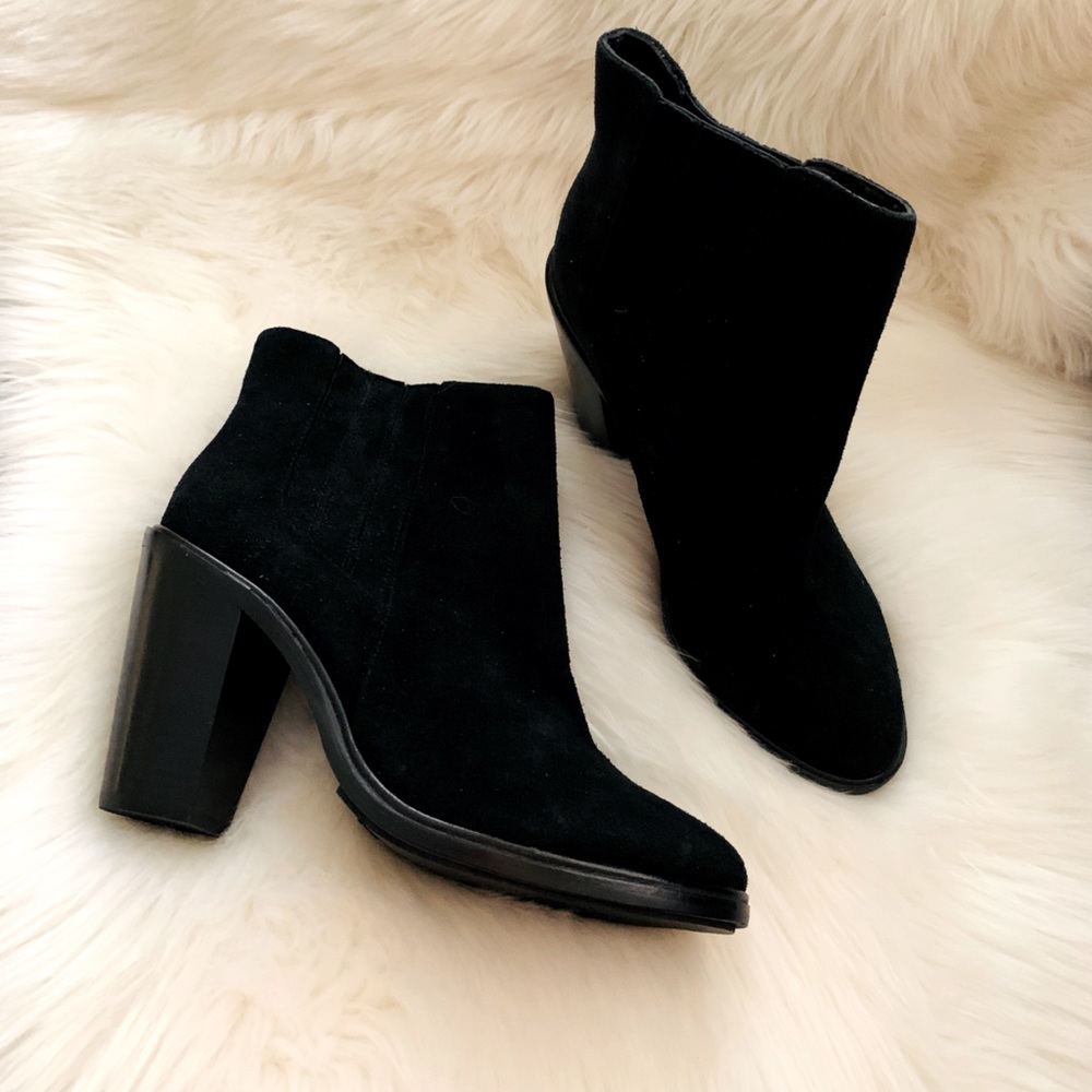 Black Suede Joie chelsie Boots